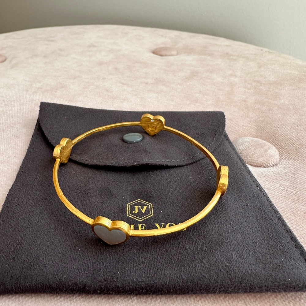 Julie Vos heart stone bracelet